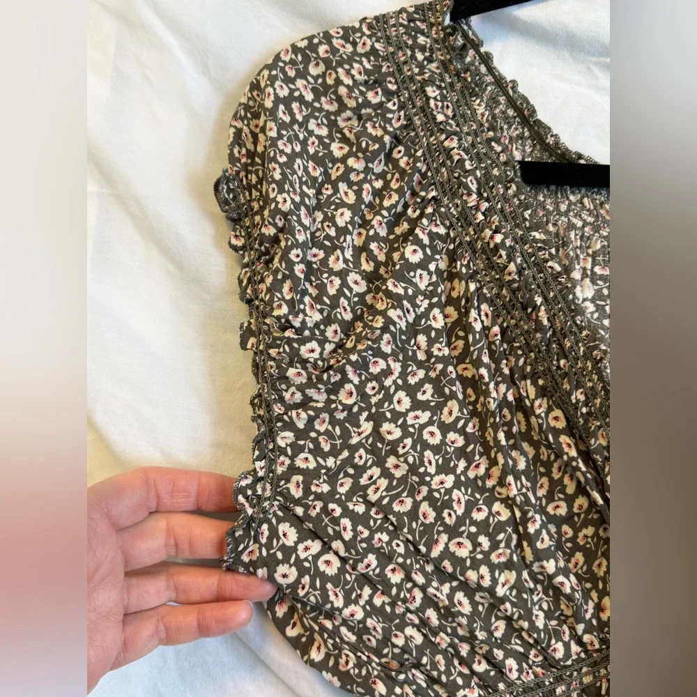 Apricot Long Boho Peasant Empire Waist Dress NWOT - Picture 4 of 11